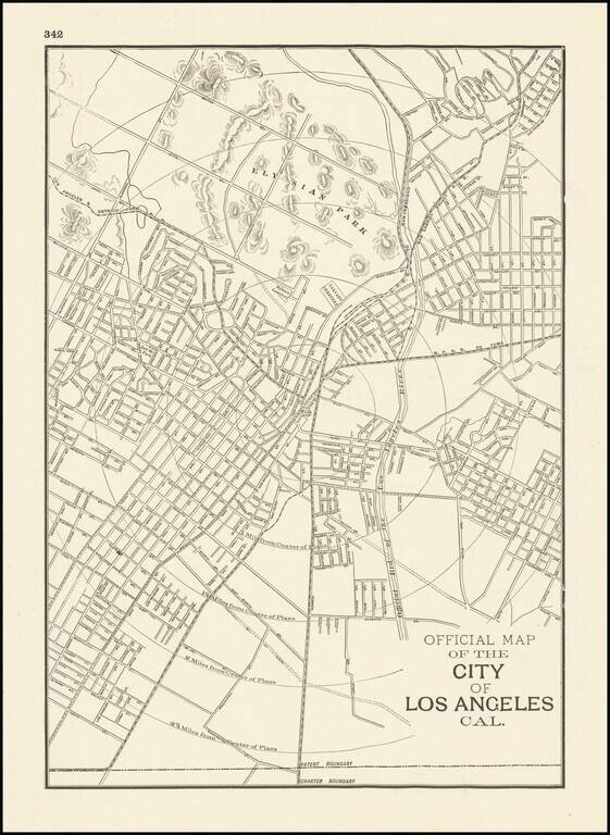 Official Map of the City of Los Angeles Cal.