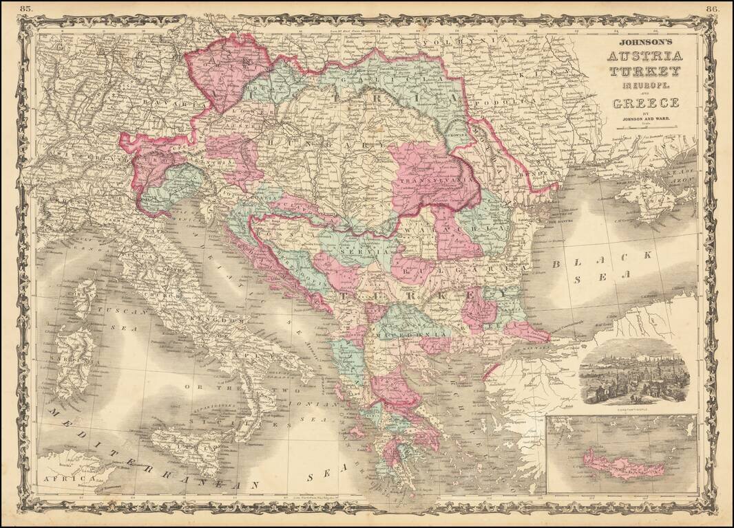 Johnson's Austria Turkey in Europe and Greece