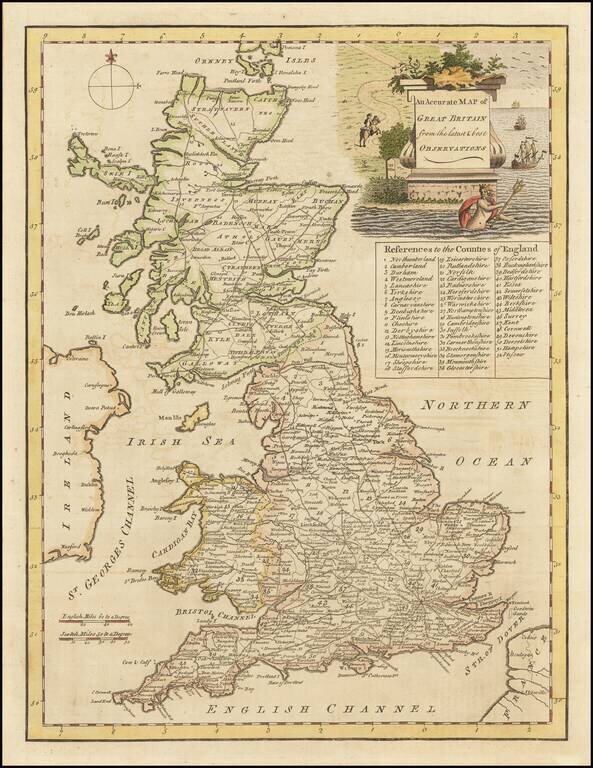 An Accurate Map of Great Britain from the latest & best Observations