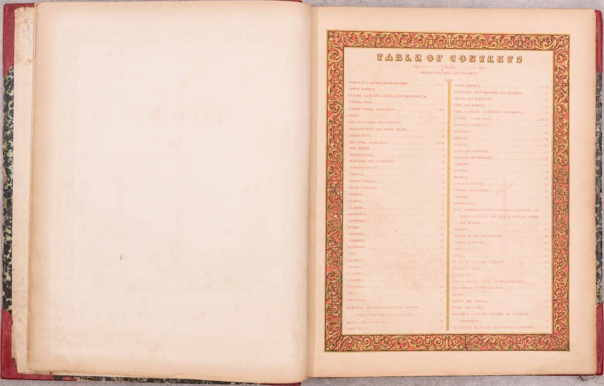A New Universal Atlas Containing Maps of the various Empires, Kingdoms, States and Republics of the World With a special Map of each of the United States, plans of Cities, &c. Comprehended in seventy five sheets, and forming a series of One Hundred and Tw