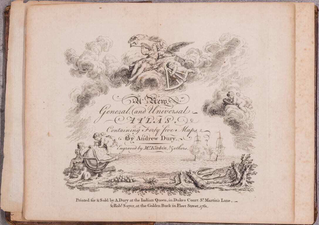 A new General, and Universal Atlas Containing Forty five Maps By Andrew Dury.