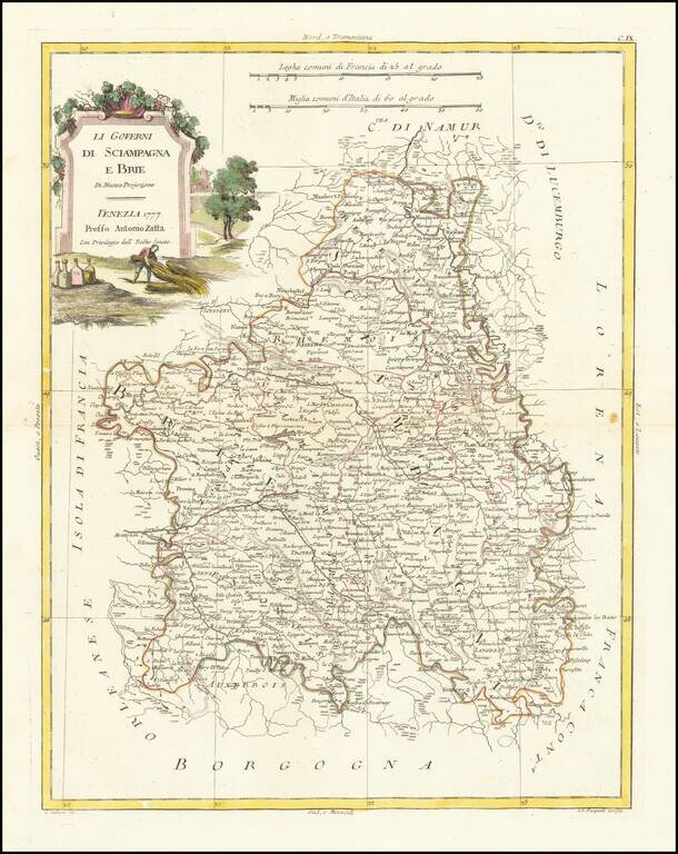 Li Governi Di Sciampagna e Brie Di Nuova projezione . . . 1777