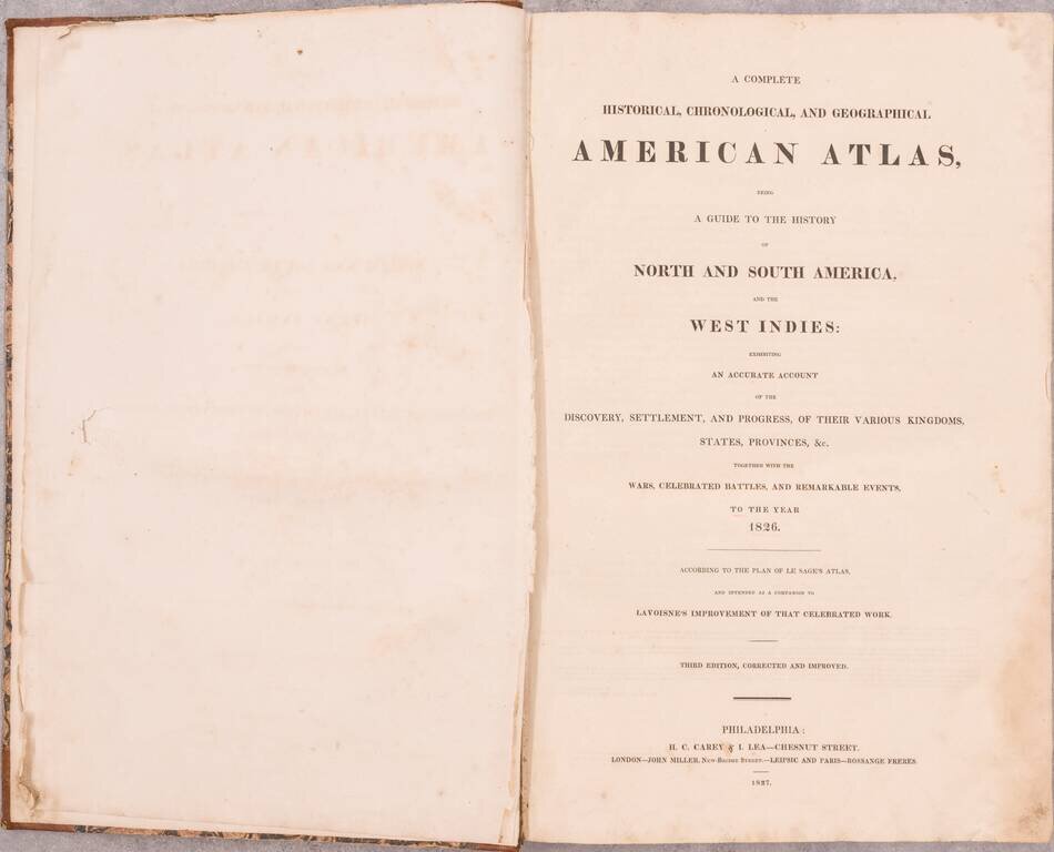 A Complete, Historical, Chronological, and Geographical American Atlas. . . 1827