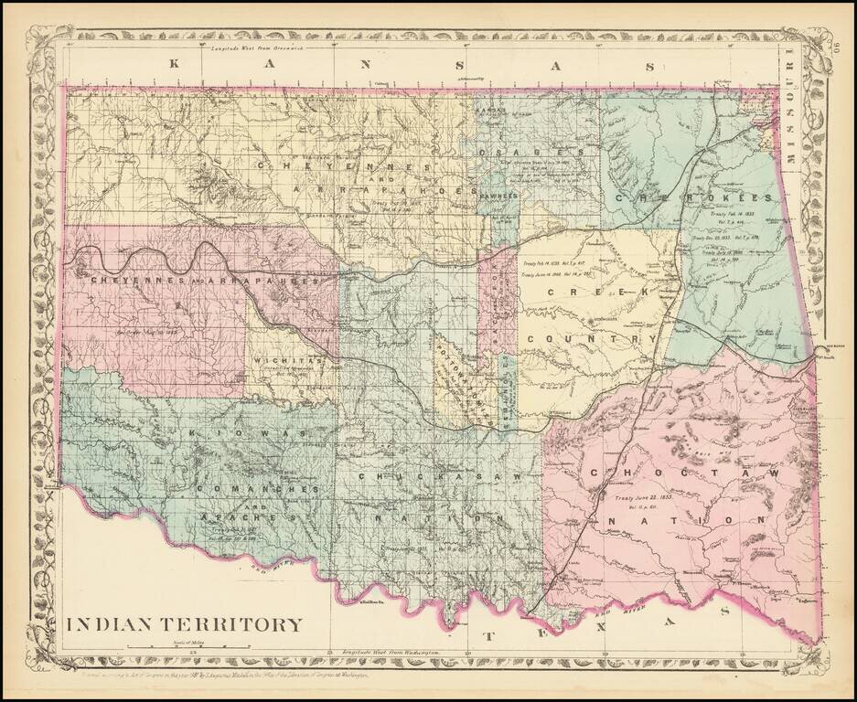 [Indian Territory [with Colorado on verso]