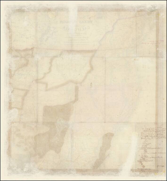 A New Map of Texas, Oregon and California with the Regions adjoining Compiled from the most recent authorities  . . . 1846