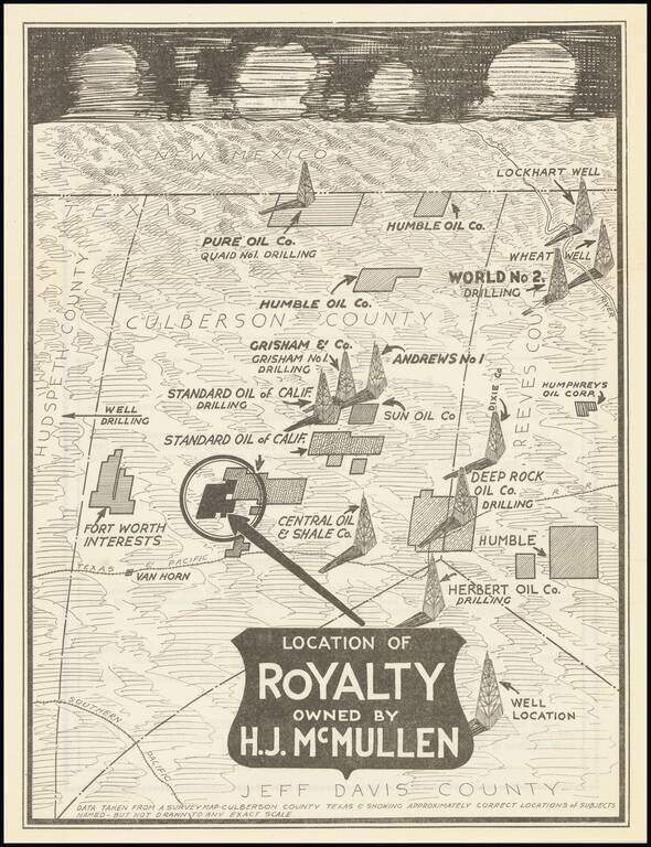 [Oil in Culberson County]  Location of Royalty owned by H.J. McMullen