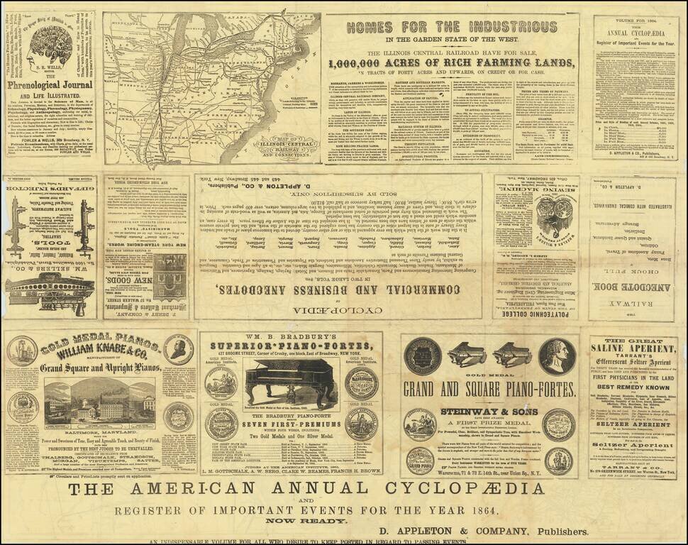 Appleton's Railway Map of the United States and the Canadas…