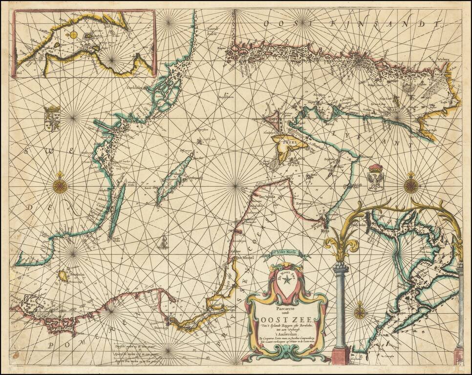 Pascaerte vande Oost Zee: van't Eylandt Ruygen ofte Bornholm tot aen Wyborgh.