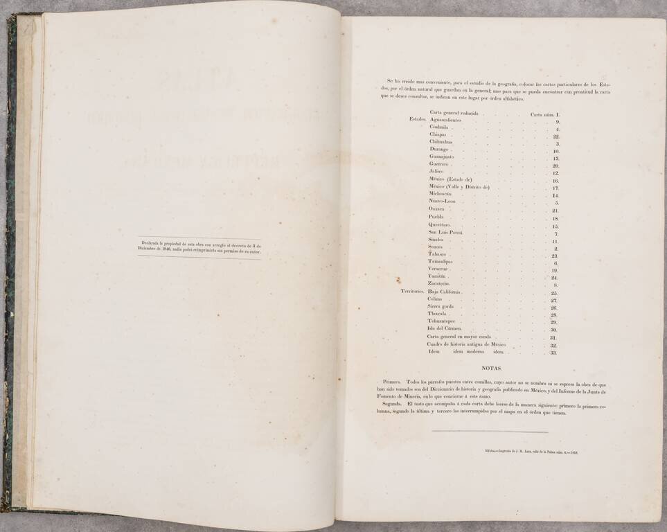 Atlas geográfico e histórico de la República.
