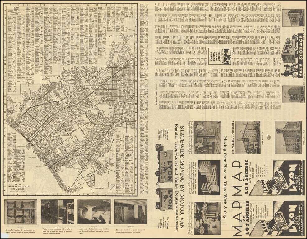 Map of Los Angeles California