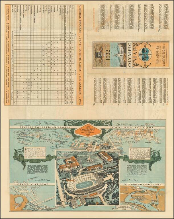 A Complete Map of Los Angeles Area and Guide To Olympic Games