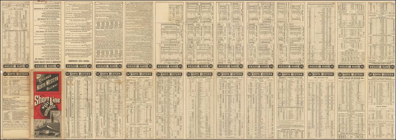 A New and Correct Map of the Chicago and North-Western Railway and Western Connections.