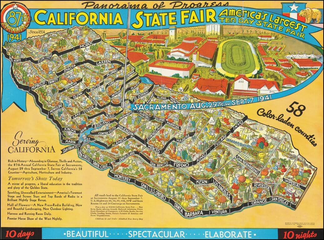 [California]  Panorama of Progress  -- California State Fair America's Largest Ten Day State Fair