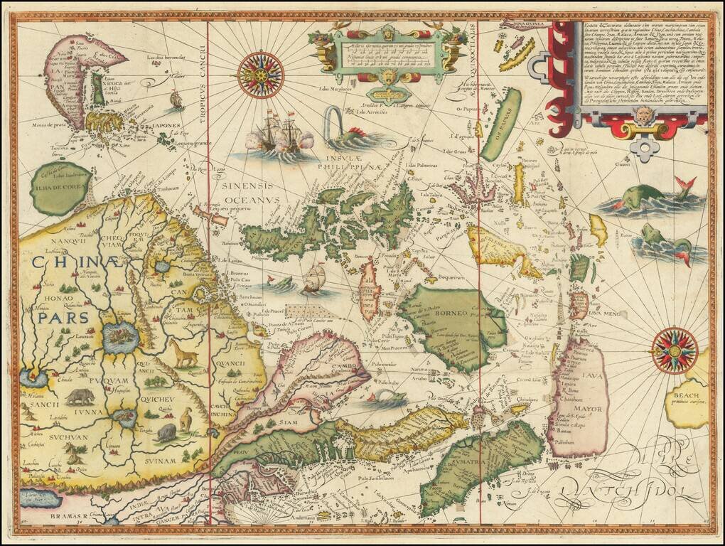 Exacta & Accurata Delineatio cum Orarum Maritimarum tum etjam locorum terrestrium quae in Regionibus China, Cauchinchina, Camboja sive Champa, Syao, Malacca, Arracan & Pegu . . .