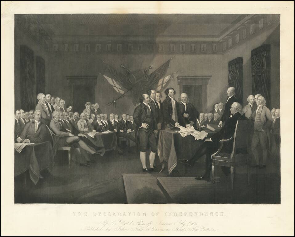 Declaration of Independence Of the United States of America July 4th 1776.