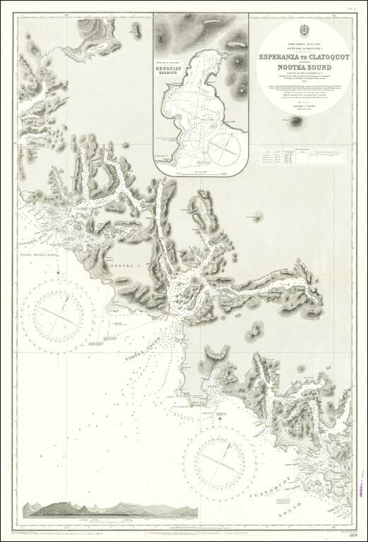 South Side of Vancouver I. -- Esperanza to Clayoquot Including Nootka Sound Surveyed by Captn. G.H. Richards, R.N.  . . . 1862 . . .