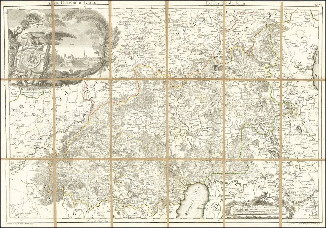 (Central Estonia) No. VII: Der Fellinsche Kreis; Le Cercle de Felllin
