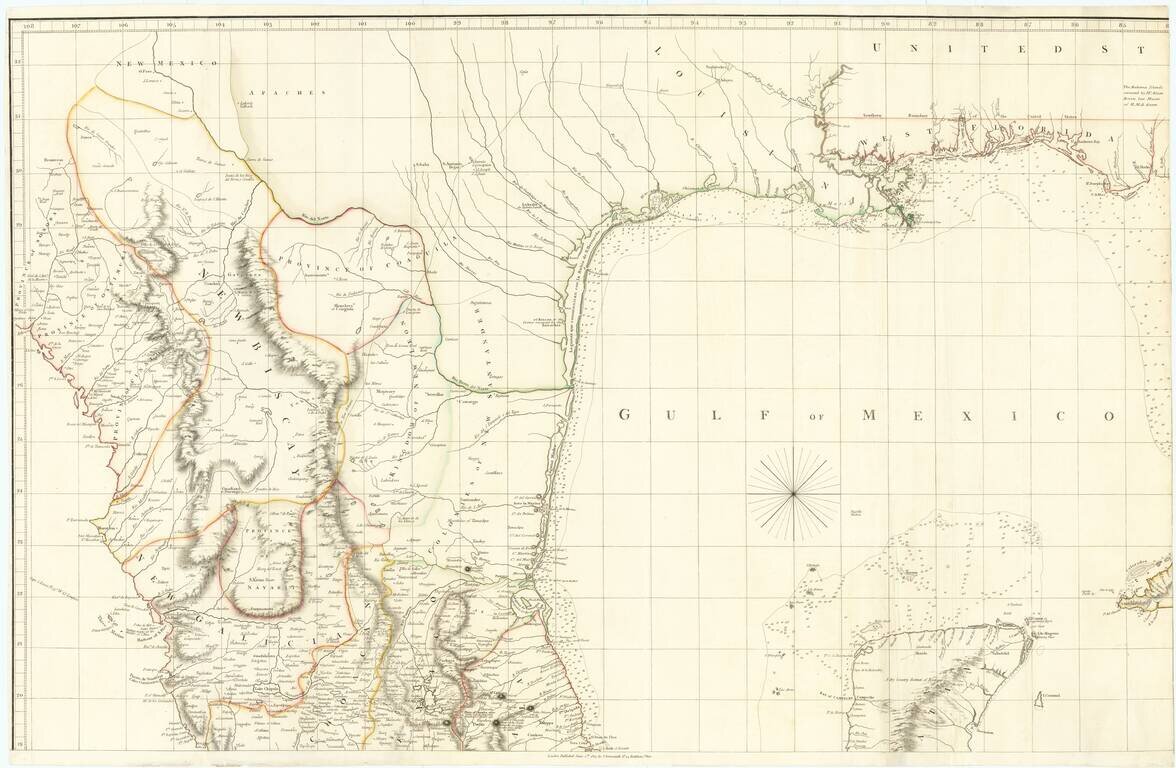 Chart of the West Indies And Spanish Dominions in North America.  By A. Arrowsmith.  1803.