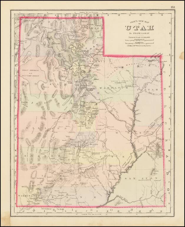 Gray's New Map of Utah