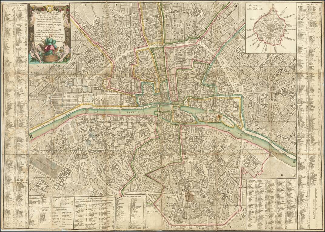 Nouveau Plan de Paris avec ses Augmentations . .  1800