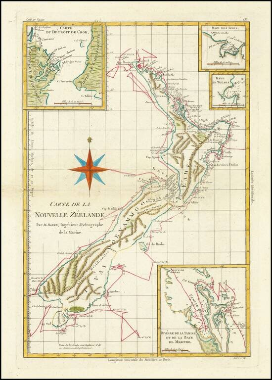 Carte De La Nouvelle Zeelande . . .