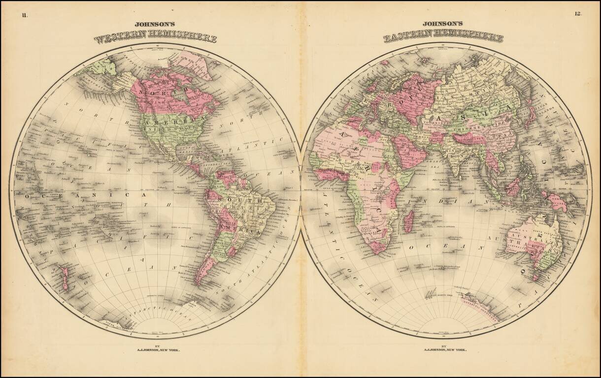 Johnson's Western Hemisphere & Johnson's Eastern Hemisphere