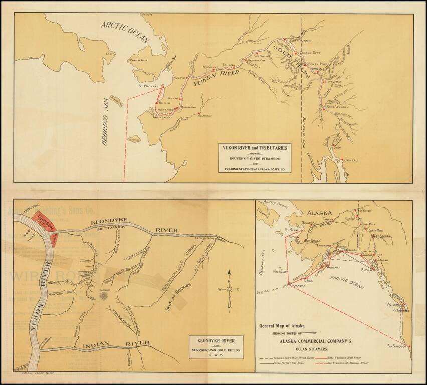 To The Klondike and Alaska Gold Fields