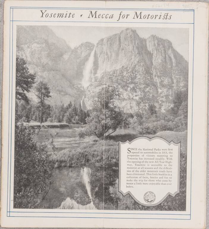 [Pictorial Road Maps]  Motoring to Yosemite and the Mariposa Big Trees