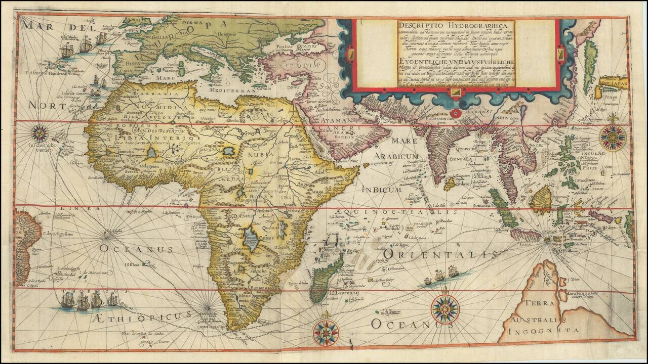 Descriptio Hydrographica accomodata ad Battavorum navagatione Javam Insula Indiae Orientalis . . . 1595 . . . 1597 . . .