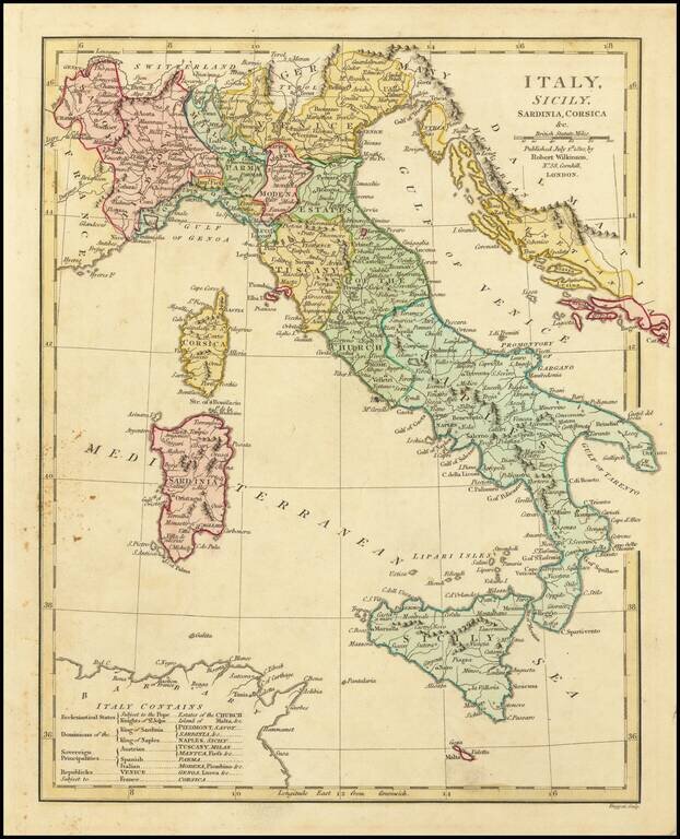 Italy, Sicily, Sardinia, Corsica &c