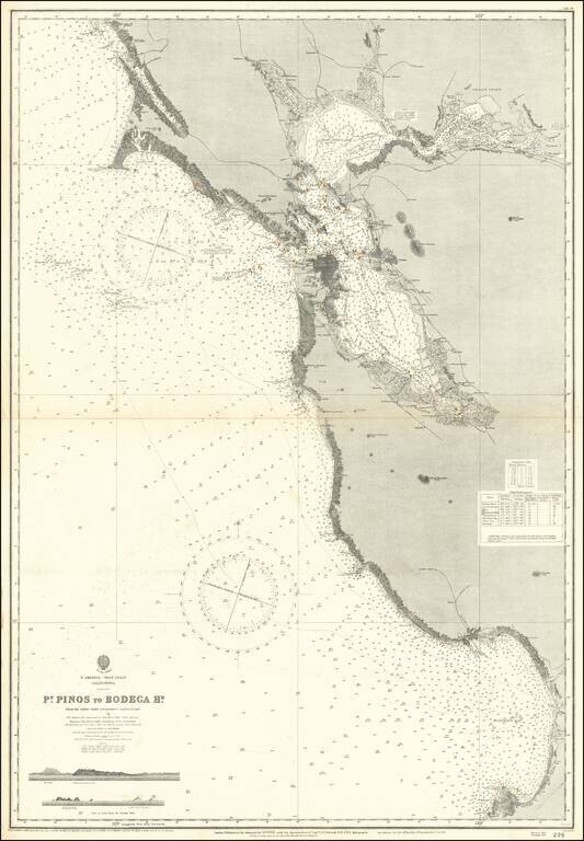 Pacific Coast From Point Pinos to Bodega Head California . . . 1868