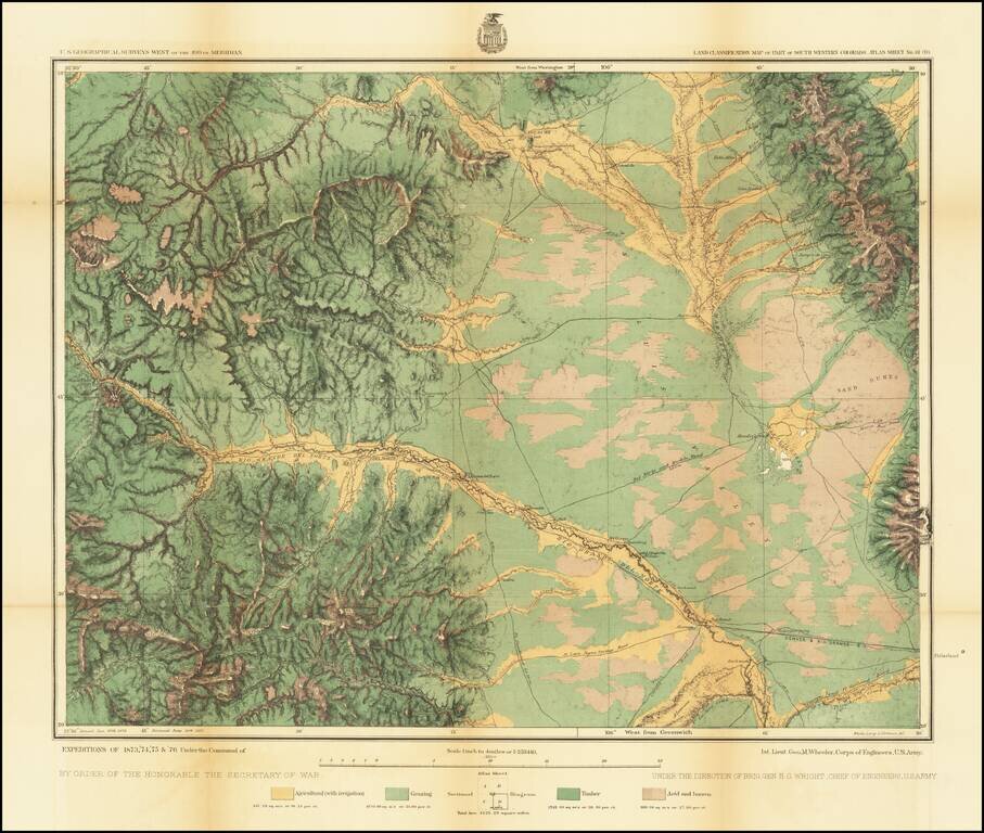 Land Classification Map of Part of South Western Colorado,  Atlas Sheet No. 61 (D)